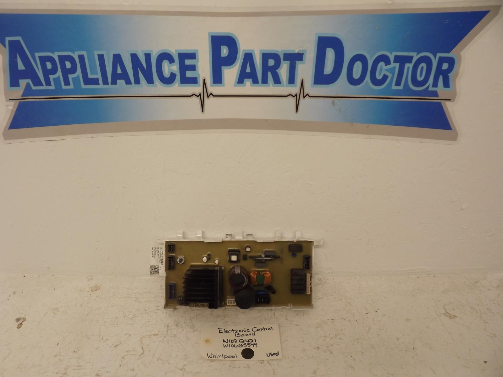 Whirlpool Washer W10812421 W10625549 Electronic Control Board Used Whirlpool Washer W10812421 W10625549 Electronic Control Board Used